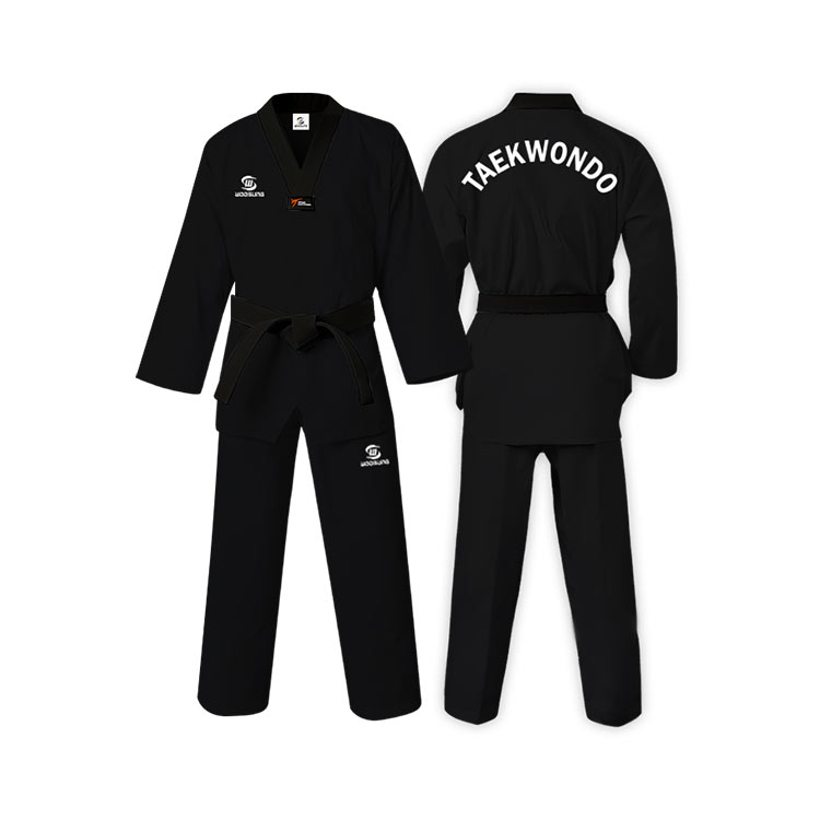 Uniforme de taekwondo negro